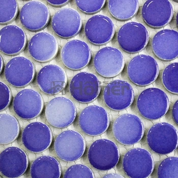 Transport gratuit! !albastru mozaic din ceramică rotundă 19mm baie duș mozaic bucatarie backsplash de îmbunătățire acasă mozaic