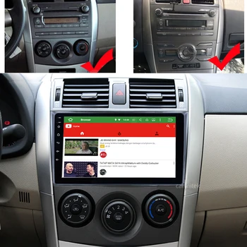 2din stereo Auto Multimedia GPS sistem de Navigare Radio Android 2 din pentru Toyota Corolla 2007 2008 2009 2010 2011 2012 unitatea de cap