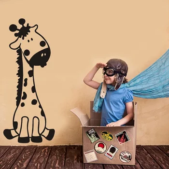 Desen animat Animale Girafa Autocolante de Perete pentru Camera Copii Camera de zi Dormitor Decor Acasă Removale ome Cameră de Decorare Arta de Perete Autocolant