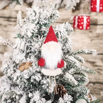 Decoratiuni de craciun de Crăciun fără chip bătrân mic agățat papusa Pom de Crăciun Pandantiv