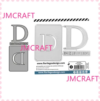 JMCRAFT 2021 Carduri Cu limba engleză Scrisoare D #4 Tăiere de Metal Moare DIY Album Handmade Ambarcațiuni de Hârtie Metal Oțel Șablon Moare