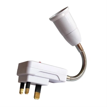 E27 dulie Lampa de Bază Perete Suport Flexibil Converter Baze de UE/SUA Plug On/Off 13A AC 110V 220V Carte Lumină Adaptor de Comutare