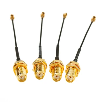 210PCS SMA Conector Cablu de sex Feminin la IPEX RF Coaxial Adaptor de Asamblare RG1.13 5cm Cablu Coadă pentru PCI placa Wifi 4G module