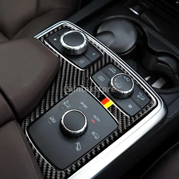 Mix de Culori din Fibra de Carbon Autocolant de Interior Consola Centrala Cadru Ornamental pentru Mercedes GLE/GLS
