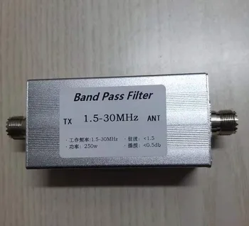 BPF-1.5-30 de undă scurtă filtru de bandă de 1,5-30MHz BPF filtru de bandă a Îmbunătăți capacitatea de anti-interferențe 250w