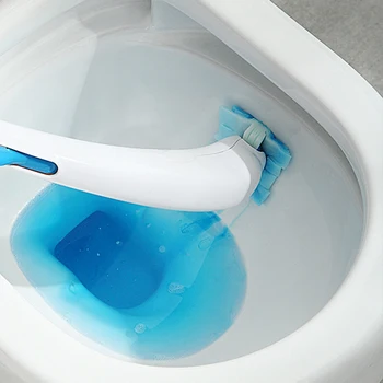 De Unică Folosință Perie De Toaletă Cu Lichid De Curățare Montat Pe Perete Instrument De Curățare Pentru Baie Înlocuire Cap De Perie Wc Accesorii