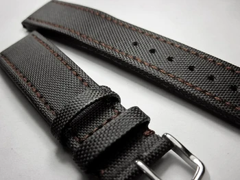 20 22mm Înaltă calitate watchband Manual Gros de fibra de carbon Țese curele Bratara Accesorii pentru Omega Seiko IWC Casio Mido