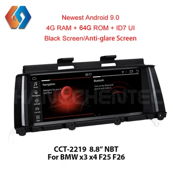 Pentru BMW X3 F25 X4 F26 NBT de Navigare GPS Android 10.0 SIM 4+64 Multimedia Auto BT Suport WiFi DVR camera TV Aux Zlink19