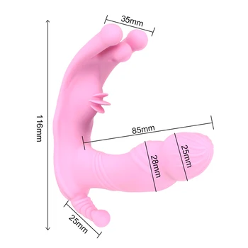 Stimulator clitoridian Erotic Portabil Vibrator Vibrator Vibration Chilotei 7 Modul Inteligent de Încălzire, Jucarii Sexuale pentru Femei