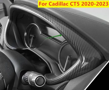 ABS, Fibra de Carbon de Bord Instrument de Acoperire Panou Ornamental Pentru Cadillac CT5 2020 2021 2022 2023