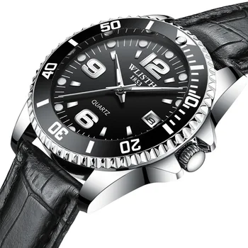 2019 WLISTH Brand Ceas Barbati Bezel Rotativ GMT Safir de sticlă 30 m de Apă din Oțel Complet Sport de Moda Cuarț Ceas Reloj Hombre