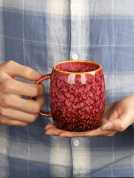 Japoneze Ceramice Retro Cana de Cafea cu Mâner de Arta Creatie Simpla Cana Cuplu Cani de Lapte Ceașcă de Cafea Prieten Cadou Cadou Personalizat