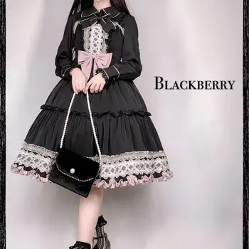 Japoneze Gotic Jsk Lolita Rochie Blackberry Epocă Victoriană Fără Mâneci Fete Printesa Dulce Costume De Halloween Rochie De Petrecere