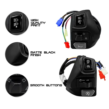 Un Set de 2 BUC Retrofit Ghidon Switch-uri Negre Piese de Motociclete Accesorii pentru Yamaha Aerox/ Mio