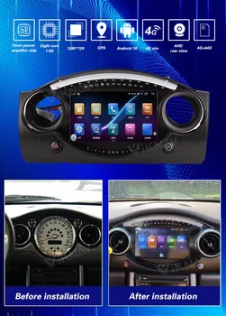 Android Auto 11 Radio Stereo Multimedia Player Pentru BMW MINI 2002 2003 2004-2006 Navigare GPS HD Touch Ecran Carplay Unitatea de Cap