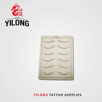 YILONG 5pcs Spranceana Machiaj Permanent Buzele Gol Tatuaj Practică Piele Foaie pentru Ac Mașină Trusă de Vânzare Fierbinte