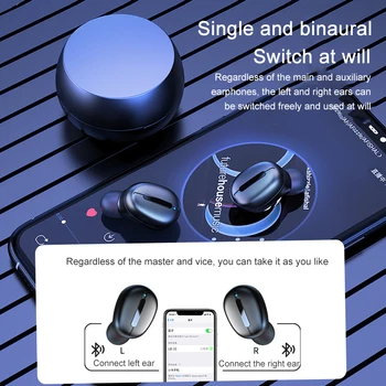 TWS Căști Bluetooth Stereo Wireless 5.0 Căști Bluetooth Touch Control Anulare a Zgomotului Căști Muzică pentru Android IOS