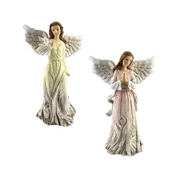 Angel Figurine de Rasina Decoratiuni Ornamente Birou Christian Home Decor Art-Ornamente pentru Colectie