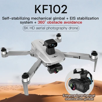 KF102 MAX RC Drona 4k Profesionale Cu Camera HD WiFi FPV 2-Axis Gimbal Brushless Motor Pliabil Quadcopter Elicoptere de Jucărie Băiat