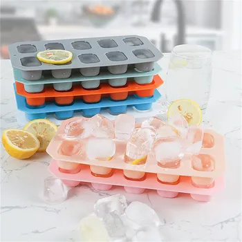 Flexibil Tava De Gheață 10 Ice Matrite Usor De Presă Care Pot Fi Stivuite Tăvi De Gheață Pentru Cocktail Sau Suc De Vară Mucegai Fructe Filtru De Acasă Congelator