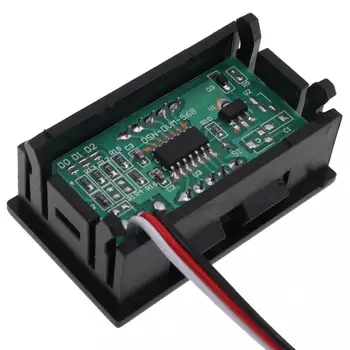 3wires 0.56 inch Mini Voltmetru Digital DC100V Panel Amp Volt Tensiune Metru Tester LED Display