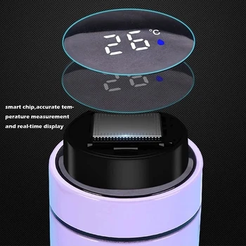 2022 Nou de Lux inteligente de izolare cupa afisaj Digital temperatura cană din oțel inoxidabil 304 direct cupa High end cadou cana