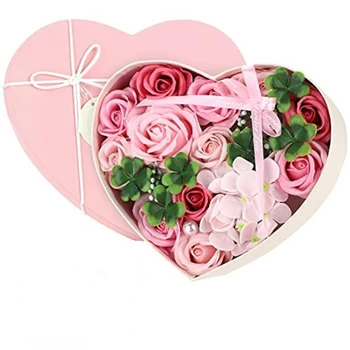 Flori false Cutie de Cadou Artificiale Săpun de Trandafir Conservate pentru Totdeauna Flori Doamnelor Cadou pentru Ziua Mamei, Valentine ' s Zi, Nunta