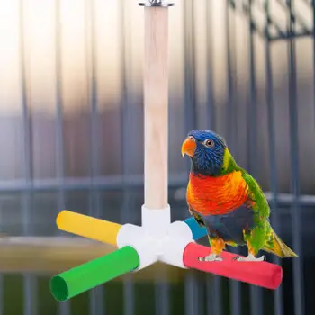 Robust Papagal Leagăn Jucărie Agățat Ușor De Instalare Papagal Sta Pasăre Accesorii Budgie Decor Jucărie