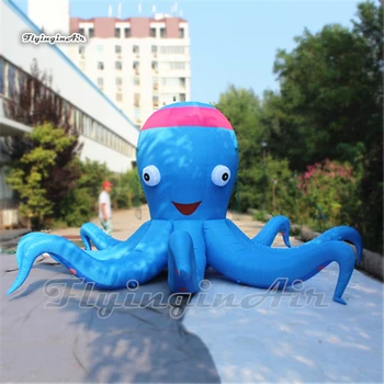 Drăguț Albastru Gigantic Gonflabila Octopus Balon Cu Opt Brațe De Desene Animate De Animale De Mare Mascota Model Pentru Petrecere, Spectacol Eveniment