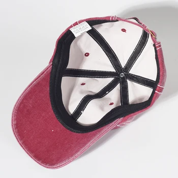 Vintage spălat șapcă de baseball bumbac moale moda casual simplu solid reglabil tata pălărie retro profil scăzut camionagiu unisex