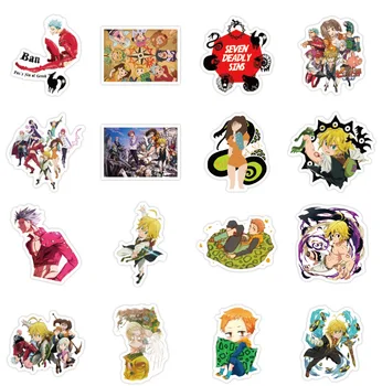 10/30/50Pcs Anime Cele Șapte Păcate de Moarte Graffiti, Stickere pentru Laptop Skateboard Sticla de Apa Adolescenti Copii Cadou Impermeabil Decalcomanii