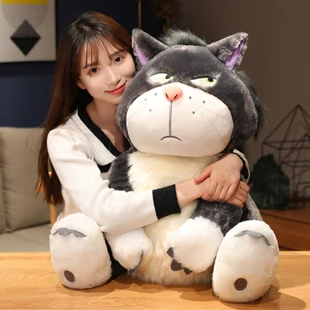 Una Bucata 15-65cm Anime Kawaii Cenusareasa Lucifer, Pisica de Pluș Păpușă Jucărie pentru Copii Princess Animale Împăiate Păpuși Jucărie pentru Copii Cadouri