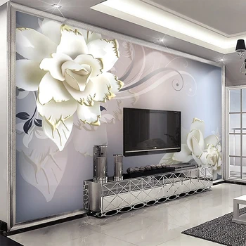 Personalizat Murală Tapet Modern, 3D Stereo Floare Artă Abstractă Linie Pictura pe Perete Camera de zi Dormitor Decor Acasă Papel De Parede 3D