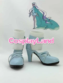 Personaliza Cizme Macorss Frontieră -Itsuwari no Utahime Sheryl Nome Albastru Coplay Pantofi de Costum Cosplay Anime Petrecerea de Pantofi