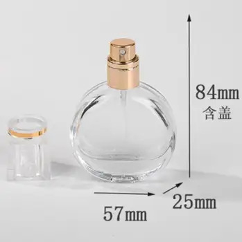 25ml Sticlă Sticla de Parfum de Parfum Spray abur Fin Parfum Sub-Sticla de Aur Pulverizare/Spray de Argint 18pcs/lot