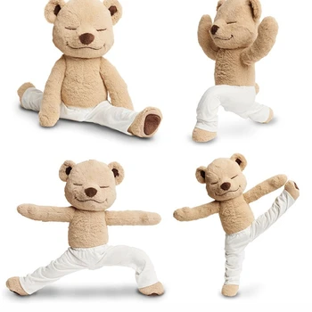 Drăguț Urs De Pluș Jucărie Ins Yoga Urs Păpușă Jucărie De Pluș Yoga Teddy Bear Varietate Forma De Urs Jucărie Pentru Copii Baieti Fete Cadou Jucărie