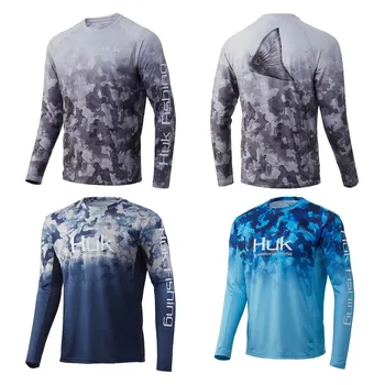 HUK Camasi de Pescuit de Iarna cu Maneca Lunga UV de Protecție Termică Fleece Sport a Păstra Cald în aer liber, Pescuit Haine pentru Pescuit Camiseta