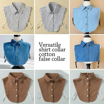 Moda Detasabila Din Bumbac Vintage Rever Bluza False Camasa Guler Fals Guler Haine Accesorii