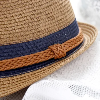 Vara Pălărie De Top Femei Coreene Culoare De Potrivire Chaoren Pălărie De Paie Pe Litoral Jazz Pălărie Vacanță Pe Plajă Moda Pălărie Găleată En-Gros