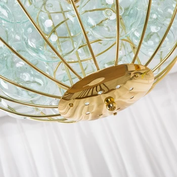 Noi Europeană postmodernă magazin living dormitor romantic designer de creatie sala de mese minge de sticlă lumina Candelabru de lux