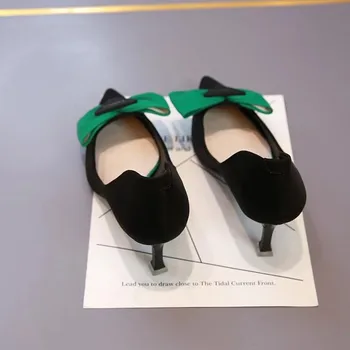 Moda Bowknot Tocuri inalte Pompe de Femei 2022 a Subliniat Toe Tocuri Subtiri Pantofi Femei Rochie de Petrecere, Pantofi de Femei Zapatillas Mujer