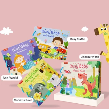 Liniște Carte Activitatii Instructiv-Educative Jucarii Copii În Mod Repetat Ocupat Cărți Carte De Pasta De Puzzle De Potrivire Carti De Cunoaștere Copilul Montessori Joc