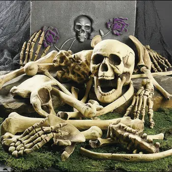 28Pcs/Pachet Halloween Schelet de Oase de Halloween Prop Schelet Înfricoșător Craniu Casa Bantuita de Groază Prop Decor Petrecere