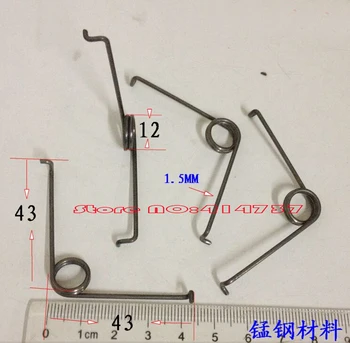 10buc oțel Mangan arcuri de torsiune 1,5 mm sârmă de tensionare a arcului de torsiune